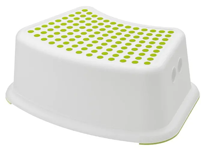 Försiktig Kids’ Learning Stool – White And Green, Lightweight Design 1