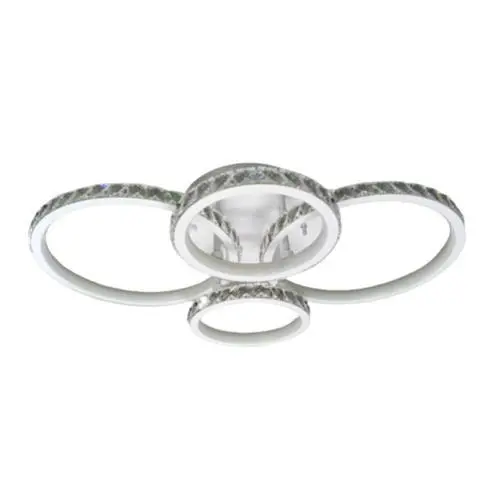 Four-Tier Crystal Led Chandelier With Circular Frame Design 1