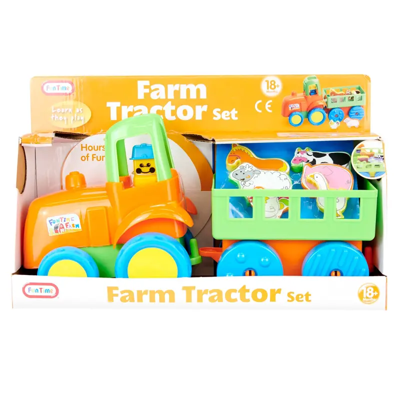 Funtime Farm-Themed Toy Tractor Playset 1