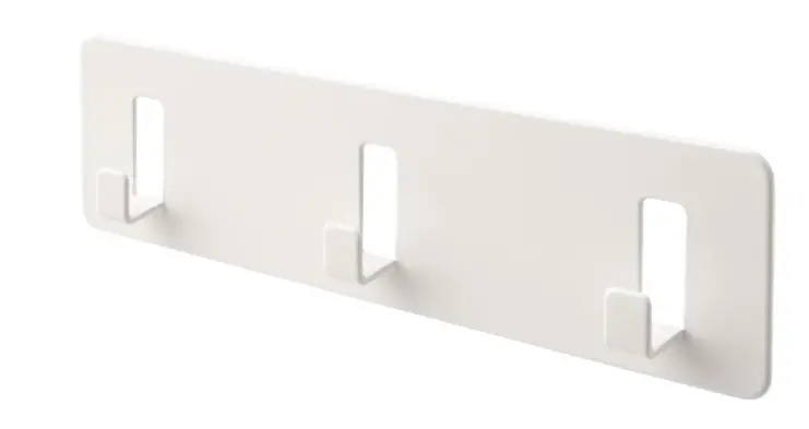 Galtbox Adhesive Wall-Mounted Hook Rack – 3-Prong White Organizer For Entryway Or Kitchen 1