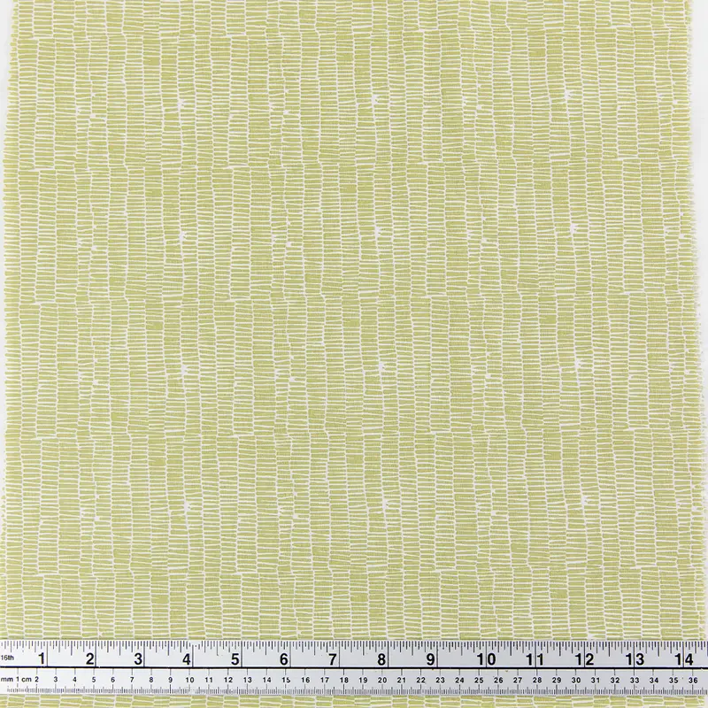 Geometric Sage Stripes Cotton Fabric – Modern Quilting Design, 110Cm 1