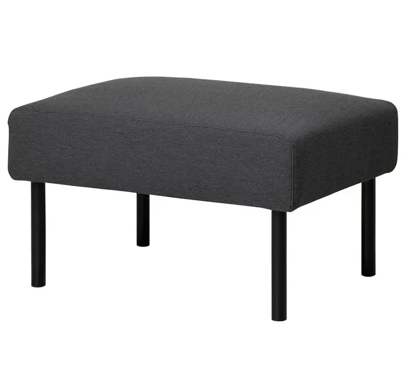 Glostad Knisa Dark Grey Footstool 1