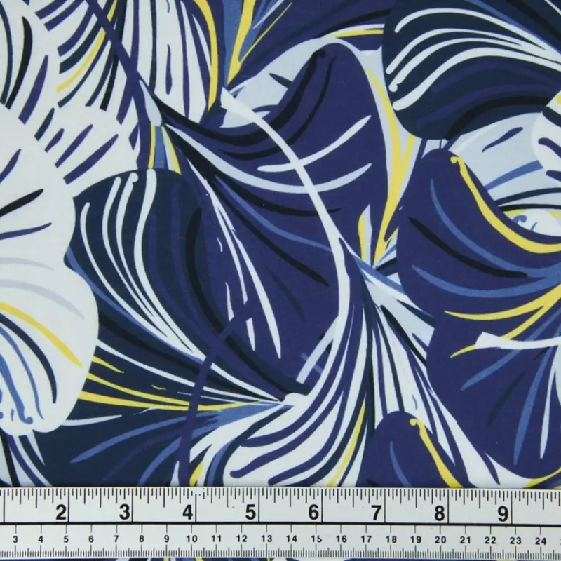 Grey Floral Printed Jersey Fabric – 150Cm Width, Stretch Knit Material 1