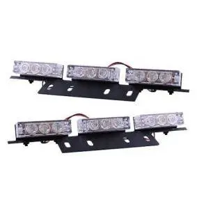 Grill-Mount Red Flashing Module – 12–24V, 3-Led × 2 Design 1