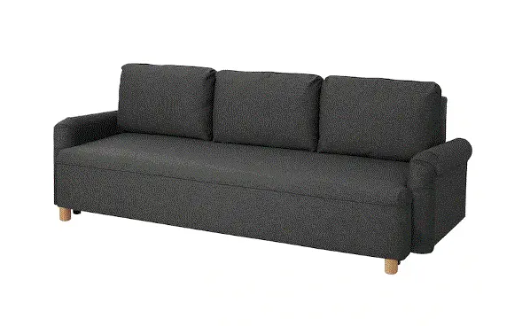 Grimhult Modular Sofa Bed – Three-Seater Convertible In Neutral Grey Fabric 1