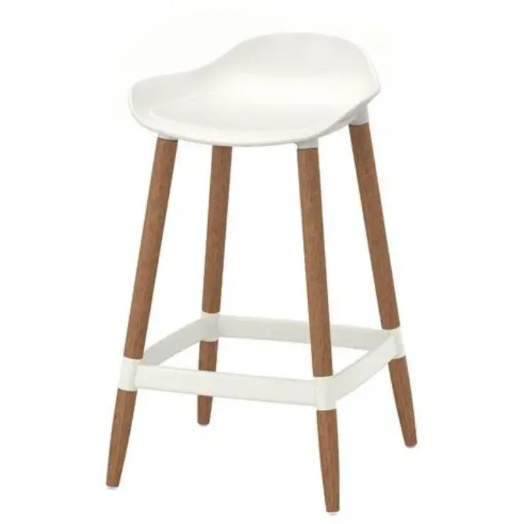Grönsta Indoor-Outdoor Bar Stool – Pure White, 64 Cm Height 1