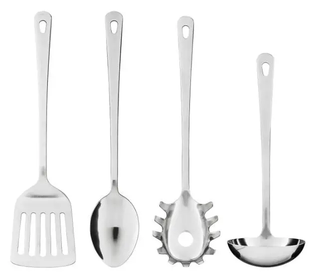 Grunka Stainless Steel Kitchen Utensil Set – 4-Piece, Heat-Resistant 1