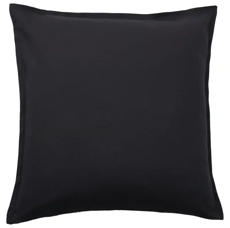 Gurli Modern Pillow Cover – Matte Black Linen, 50X50 Cm 1