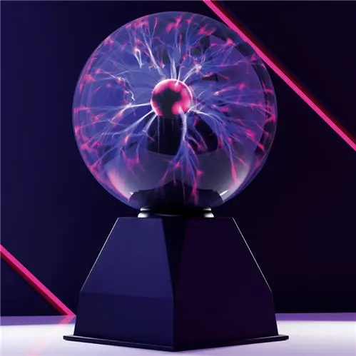 H80Sq Decorative Plasma Ball Light With Stand 1