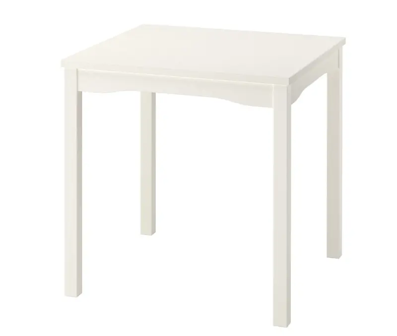 Hauga Compact White Kitchen Table – Round 74X74 Cm Dining Table For Two 1