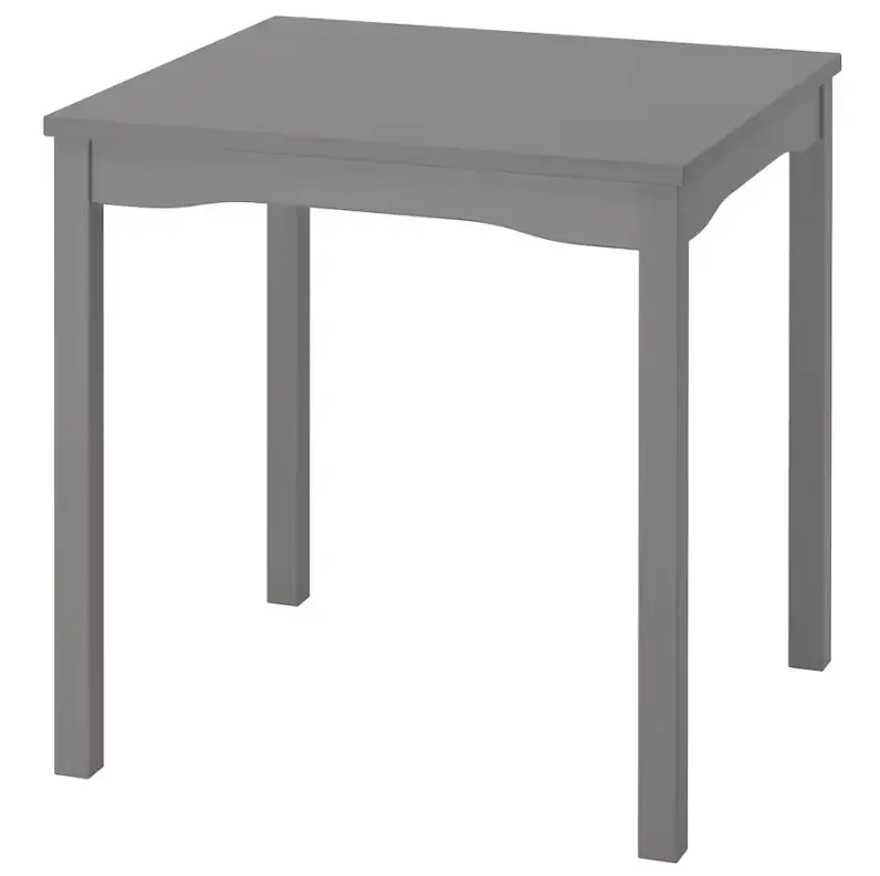 Hauga Round Dining Table In Grey And Birch Veneer, 74 Cm Diameter 1