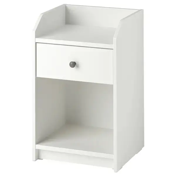 Hauga White Bedside Table – 40X36 Cm 1