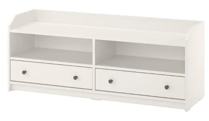 Hauga White Tv Bench – 138X36X54 Cm Compact Media Cabinet 1