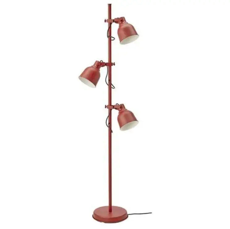 Hektar Adjustable Floor Or Reading Lamp In Brown-Red Tone – Modern Task Lighting 1
