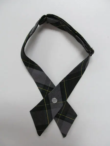 Holy Trinity Schoolgirls’ Cross Tie – Traditional Plaid Design 1