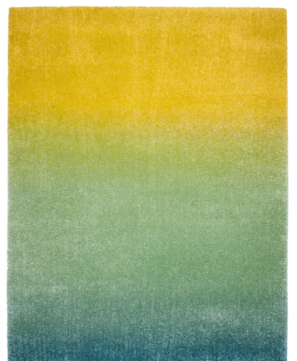 Hotellrum High-Pile Area Rug – Blue, Green & Yellow, 160X230 Cm 1