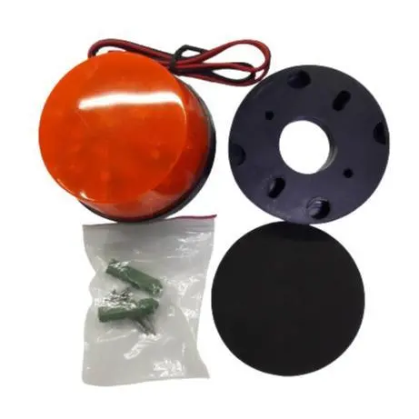 Hs-51055A Amber Led Strobe Warning Light – 12V, Emergency Alert Flash 1