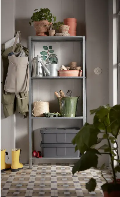 Hyllis Weather-Resistant Shelving Unit – Indoor/Outdoor Use, 60X27X140 Cm 2