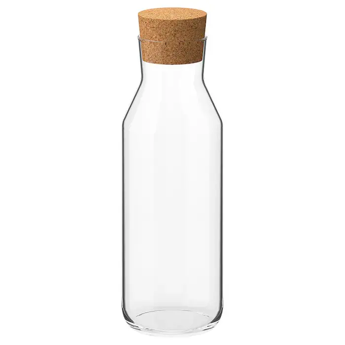 Ikea 365+ Glass Carafe With Cork Stopper – 1-Litre Capacity 1