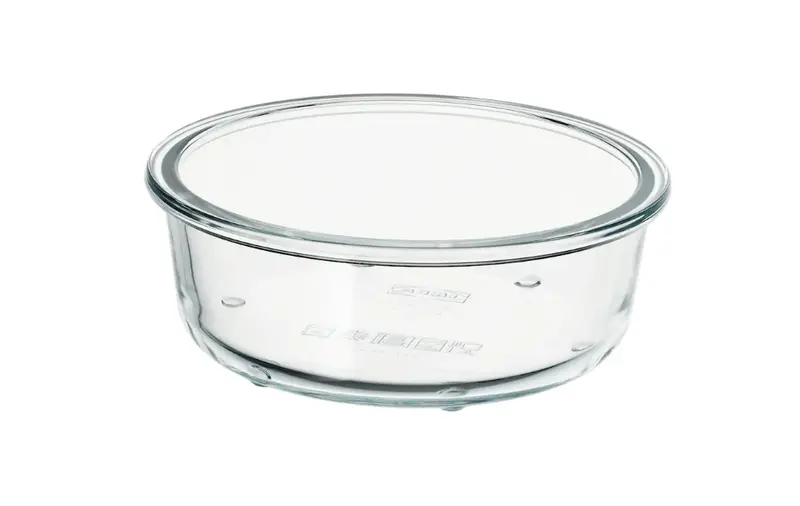 Ikea 365+ Round Glass Food Container – 400 Ml, Airtight Lid Included 1