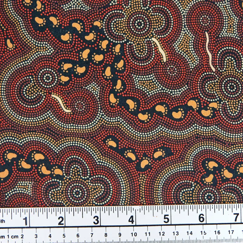Indigenous Australian Print Fabric By Karen Taylor – ‘On Walkabout’, 148Cm Wide 1