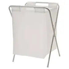 Jäll Stand-Up Laundry Bag In White – 13-Gallon Capacity 1