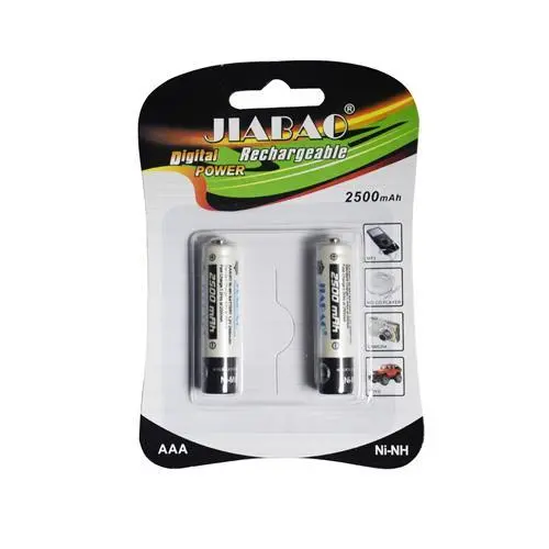 Jiabao Aaa Ni-Mh Rechargeables – 2500Mah Low-Self-Discharge Twin Pack 1