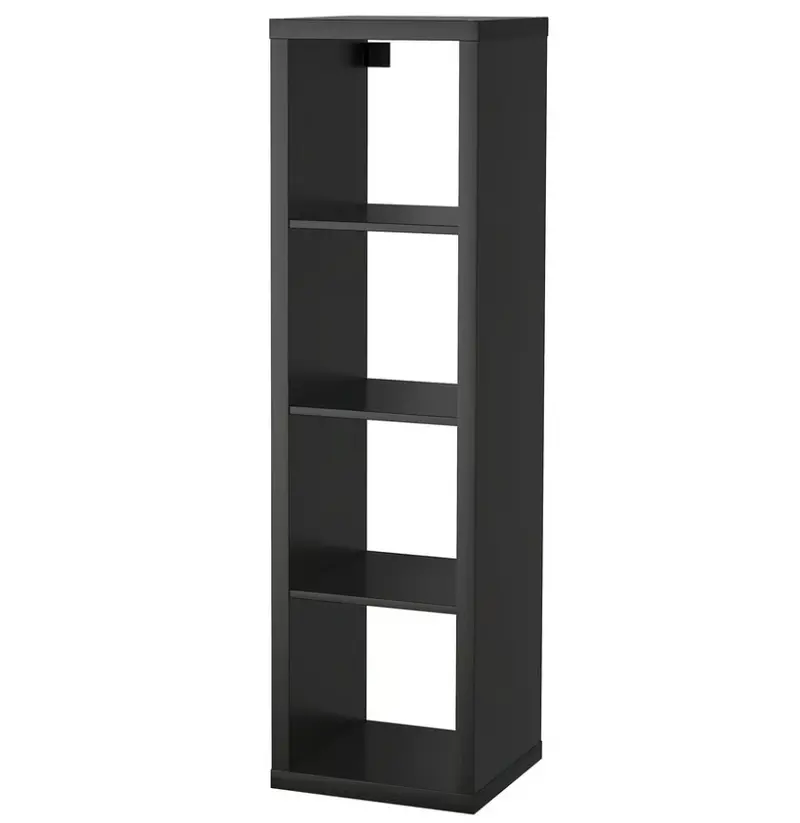 Kallax Black-Brown Modular Shelving Unit – 42X147 Cm Freestanding Bookcase 1