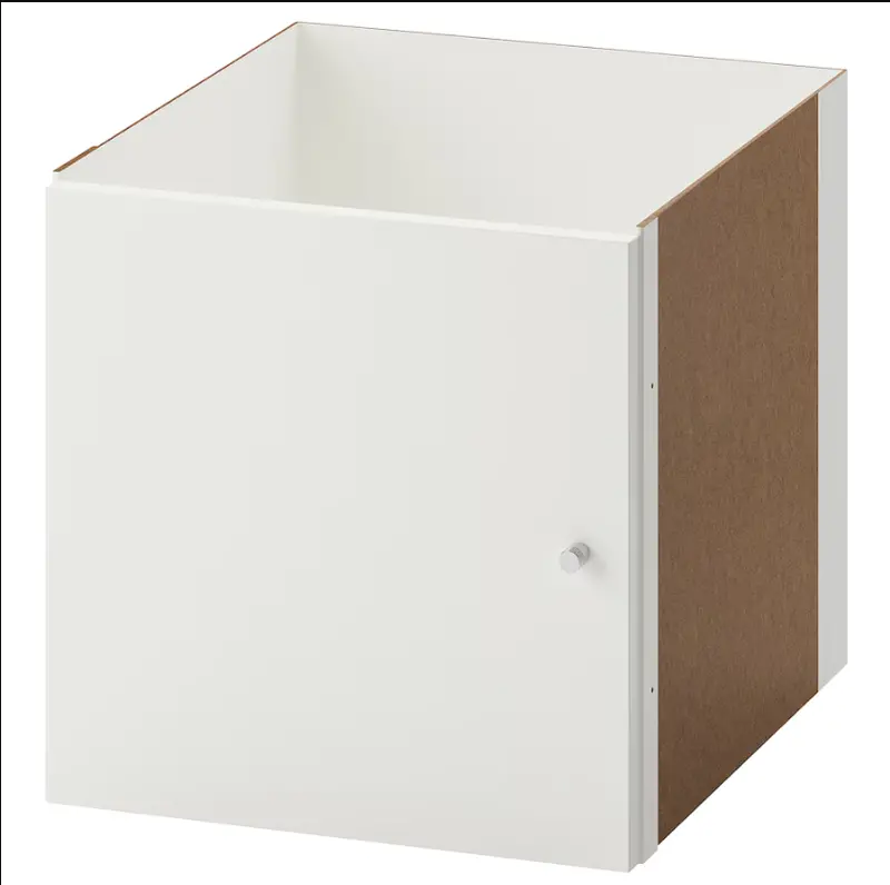 Kallax Cabinet-Style Insert In High-Gloss White, 33X33 Cm 1