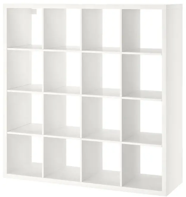Kallax Open Shelving Unit – White, 147X147 Cm Square Configuration 1