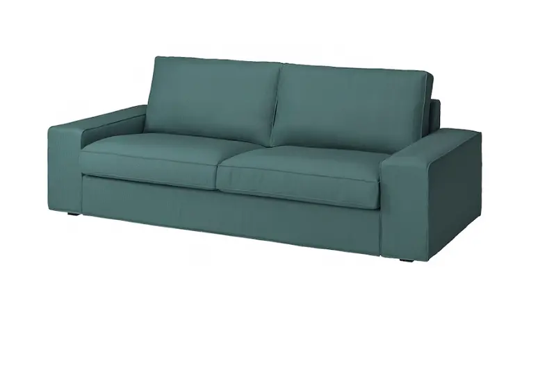 Kivik 3-Seat Sofa In Kelinge Grey-Turquoise Upholstery – Plush Modular Seating 1