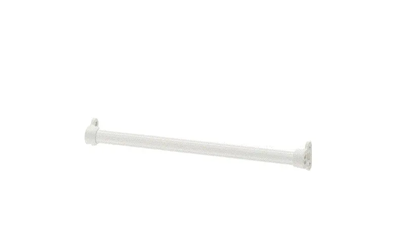 Komplement Compact White Clothes Rail – 50 Cm Freestanding Garment Organizer 1