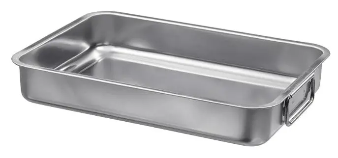 Koncis Stainless Steel Roasting Pan – 34 X 24 Cm Oven-Safe Baking Tray 1