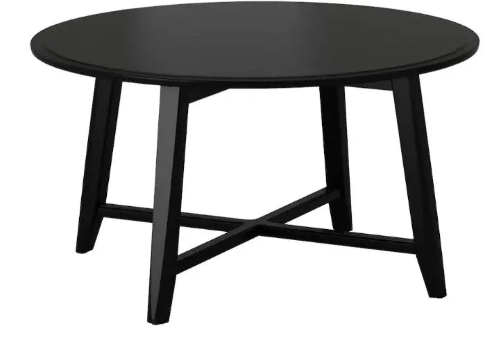 Kragsta Coffee Table – Minimalist Black Square Design, 90 Cm Wide Living Room Table 1