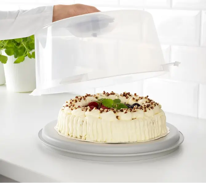 Krispig Tiered Cake Carrier – 36 Cm Diameter, Food-Safe 1