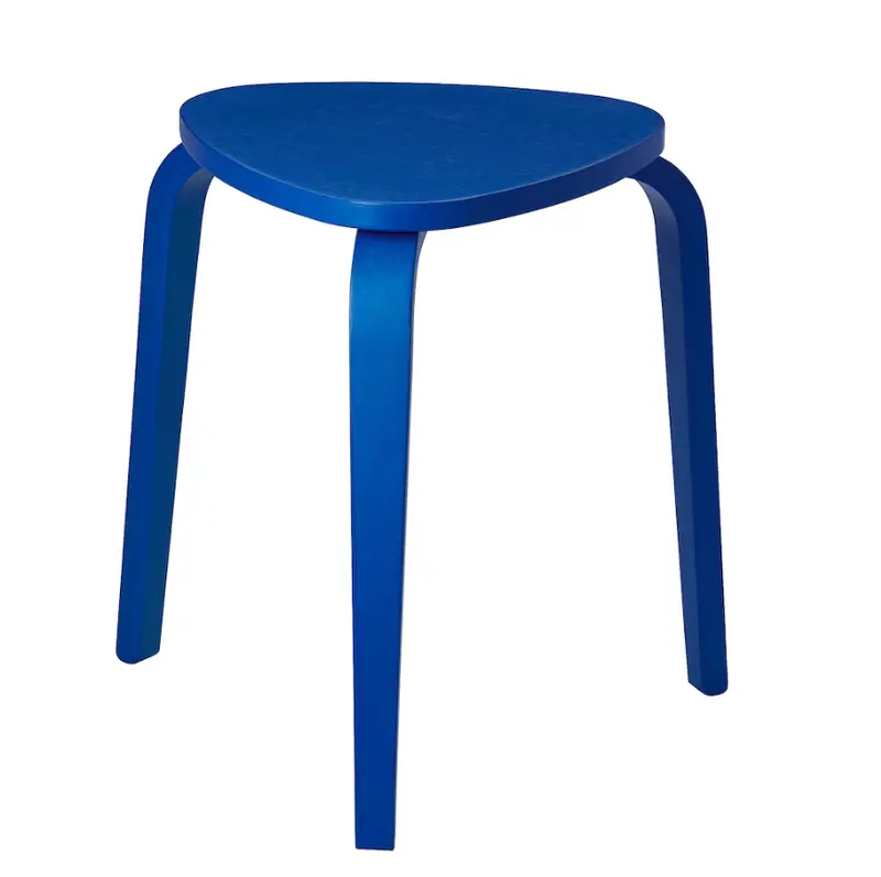 Kyrre Compact Stool In Bright Blue – Lightweight Design 1