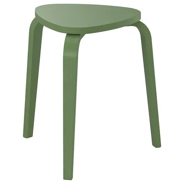 Kyrre Upholstered Stool – Emerald Green Accent Seat 1