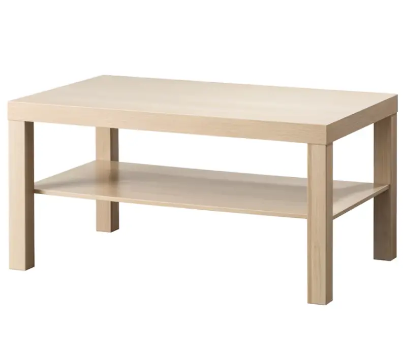 Lack Compact Coffee Table – White Stained Oak Finish, 90X55 Cm 1