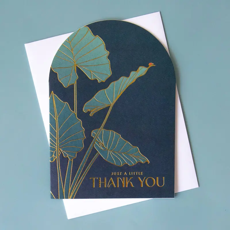 Ladybug-Themed Thank You Card – Minimalist Design 1