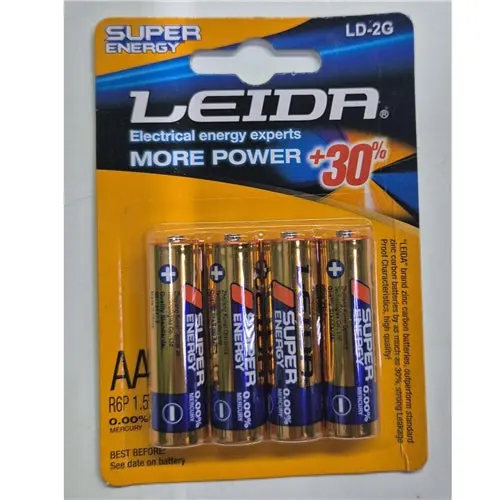 Leida Aa Alkaline Batteries – 1.5V, High-Capacity, 4-Pack 1