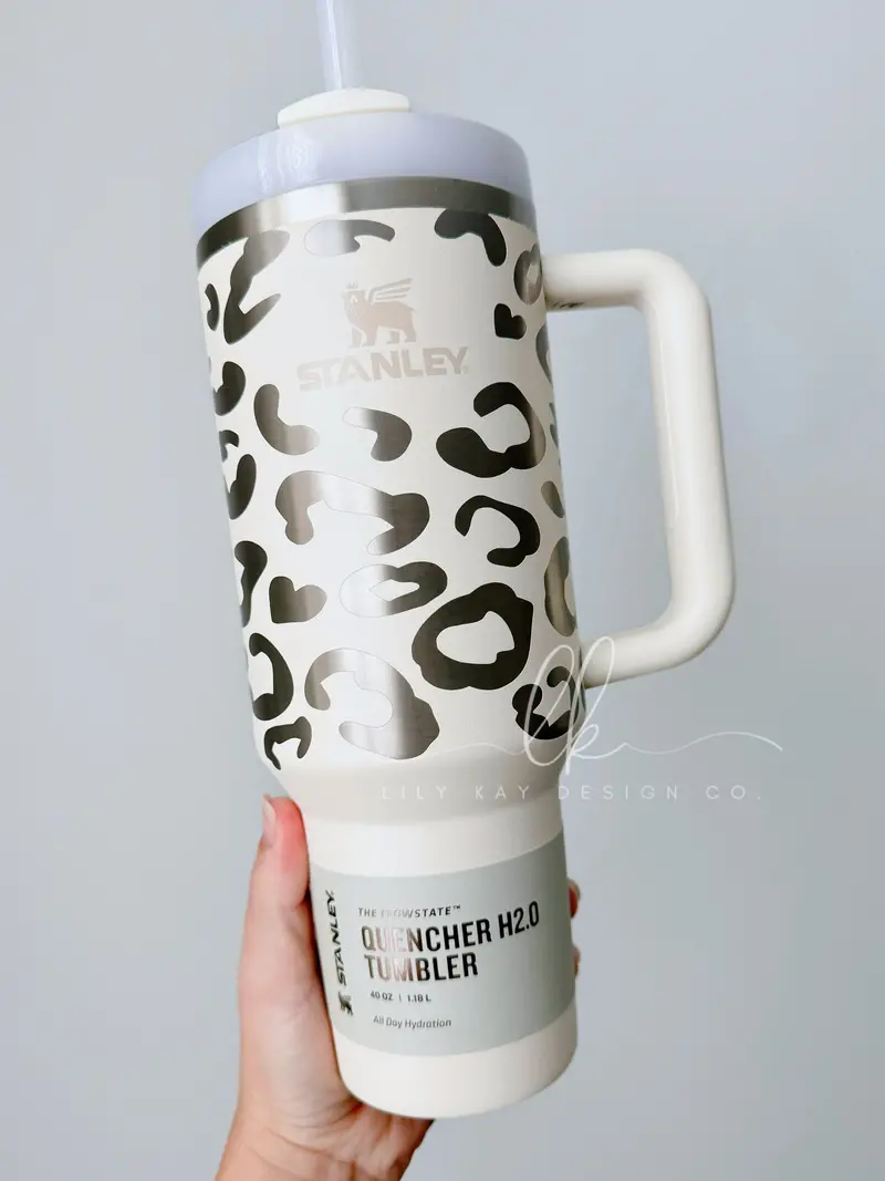 Leopard Print Stanley Tumbler – Bold Animal Pattern 1