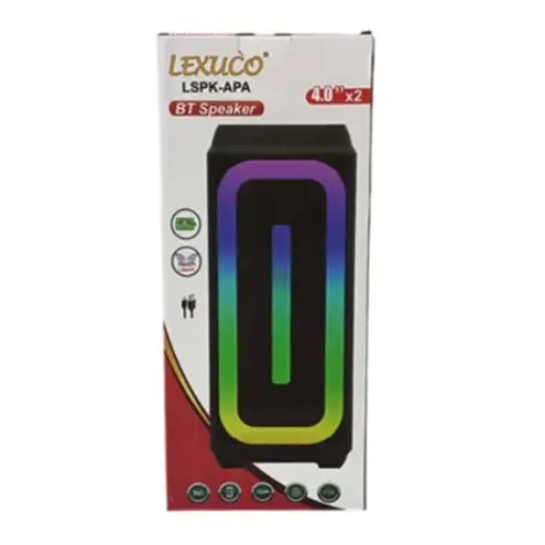 Lexuco 4-Inch Bluetooth Speaker With Dynamic Rgb Lighting (Lspk-Apa) 1