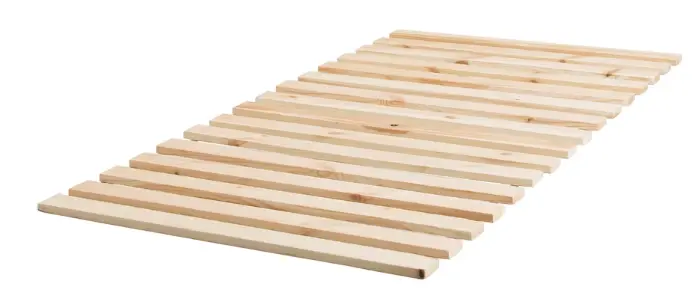 Lindbaden Solid Pine Slatted Bed Base – Breathable Support System, 70X200 Cm 1
