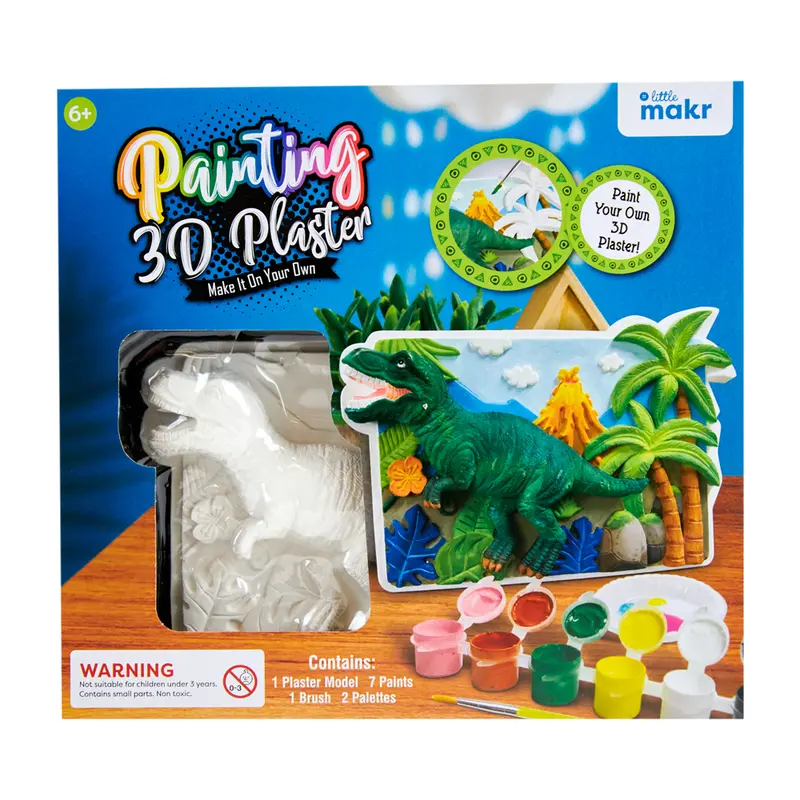 Little Makr 3D Dinosaur Plaster Painting Kit 1