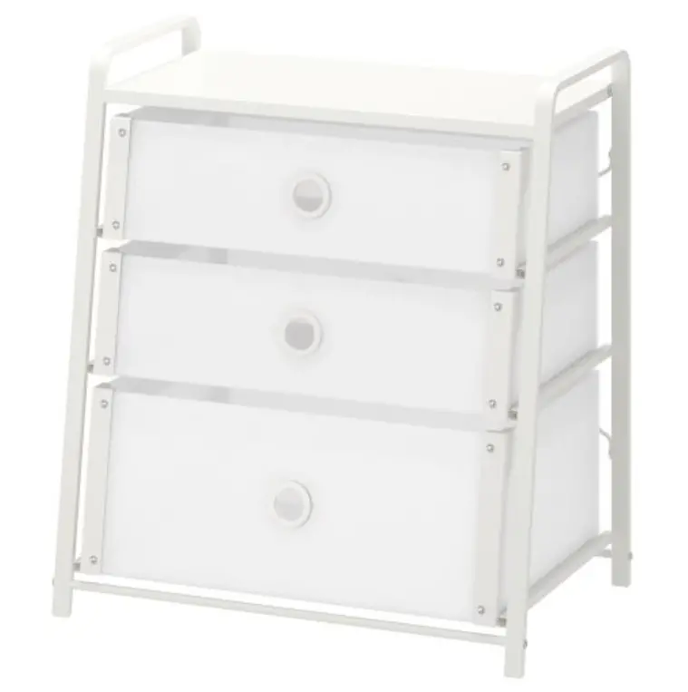 Lote 3-Drawer Chest – Compact Bedroom Storage, 55×62 Cm 1