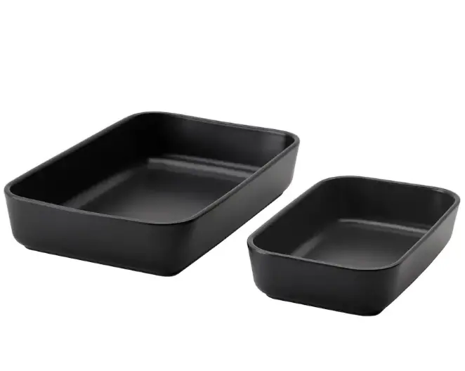 Lyckad Oven-To-Table Serving Dish Set – Two-Piece Heat-Resistant Ceramic Collection 1