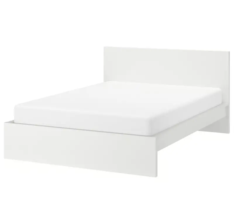 Malm High-Profile Bed Frame – White Finish, 160×200 Cm 1