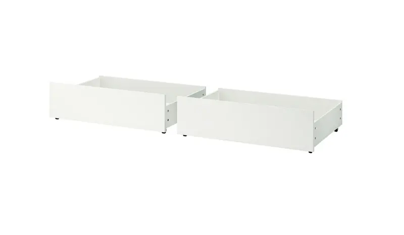 Malm White Under-Bed Storage Drawer – 200 Cm Long (2-Pack) 1
