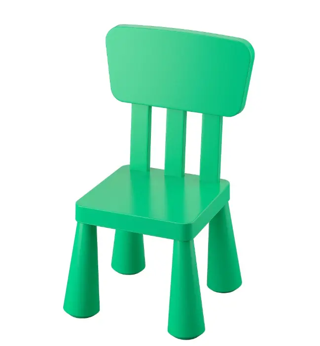 Mammut Children'S Chair – High-Gloss Green Plastic, Lightweight & Easy-Clean Design 1