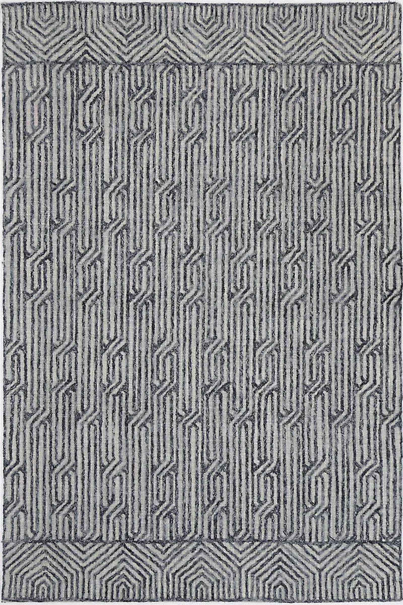 Marbella Almeria Blue Contemporary Rug – Stylish Modern Floor Decoration 1